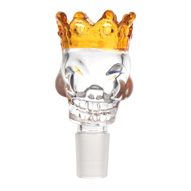 Large Crown Skull Glass Bowl Piece PT249