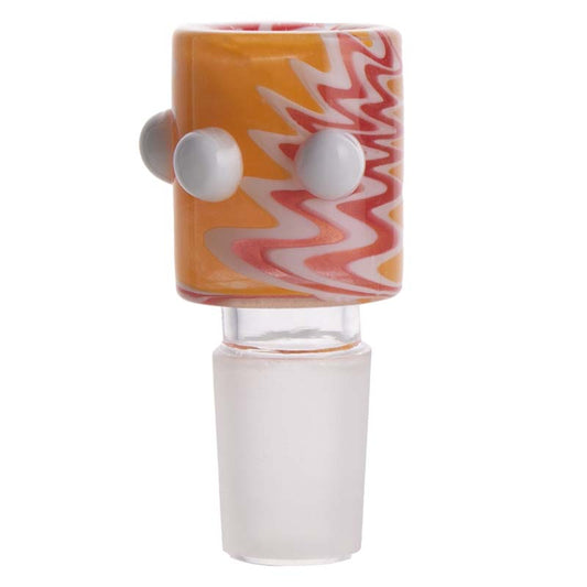Colorful Glass Bowl Piece with Frosted Joint PT214