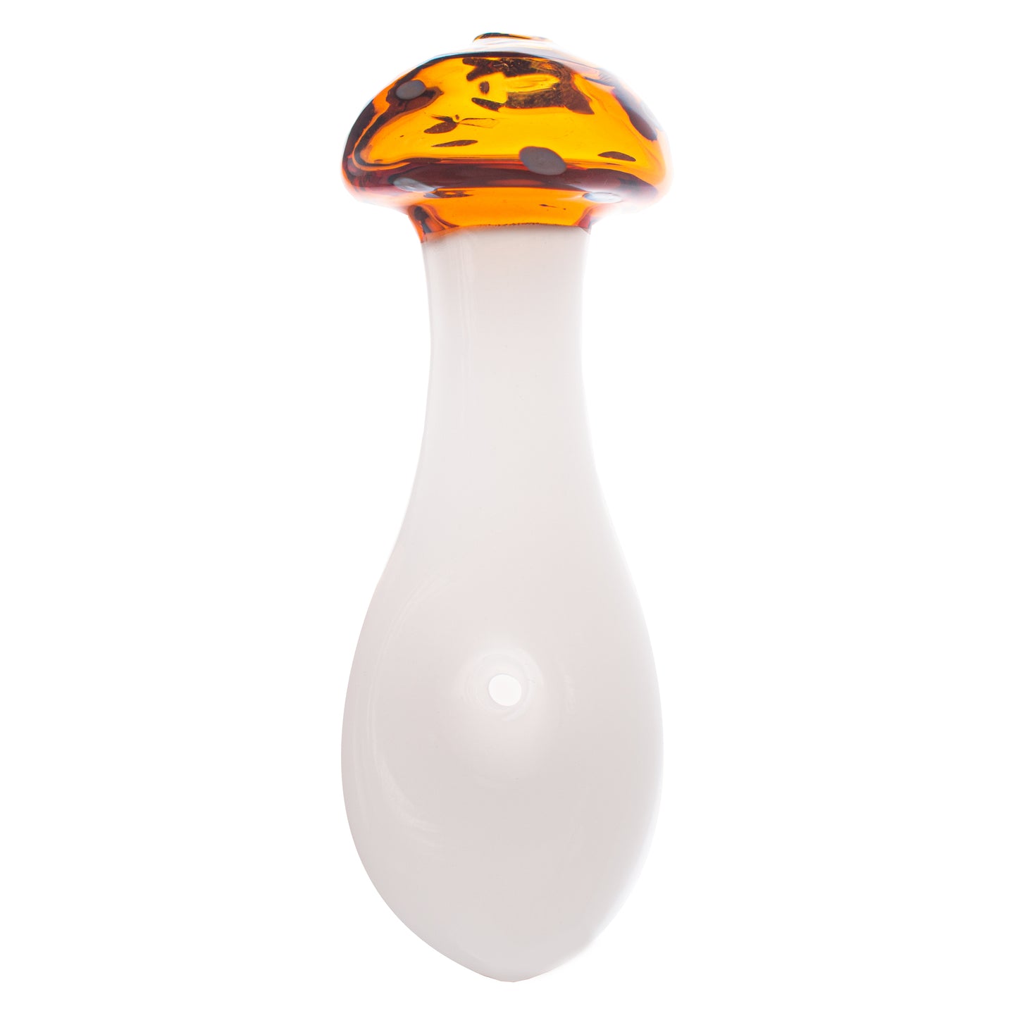 Glass Mushroom Tobacco Pipe - 80mm Hand Pipe YD4843 （Random Color）