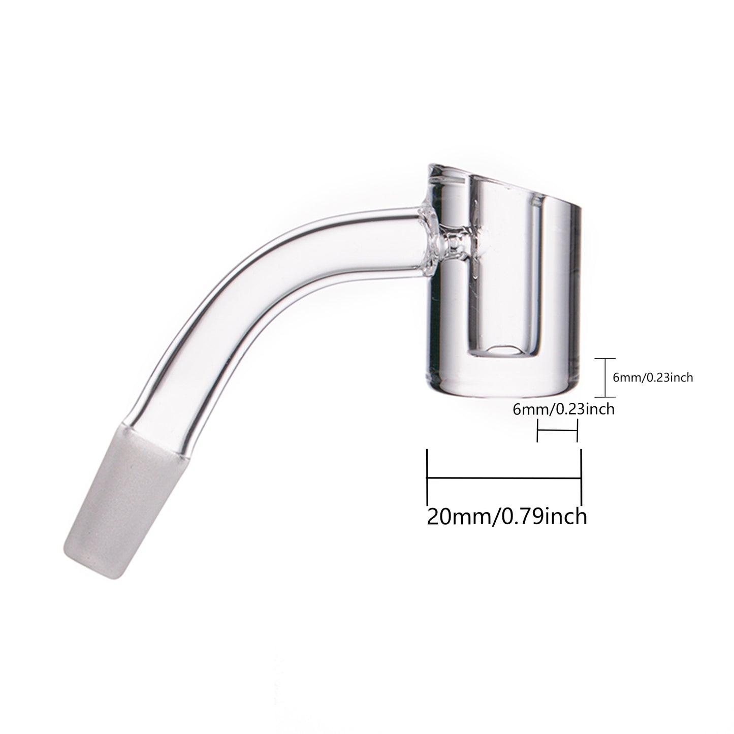 20mm Bevel Quartz Banger - 6mm Wall 6mm Bottom D201519