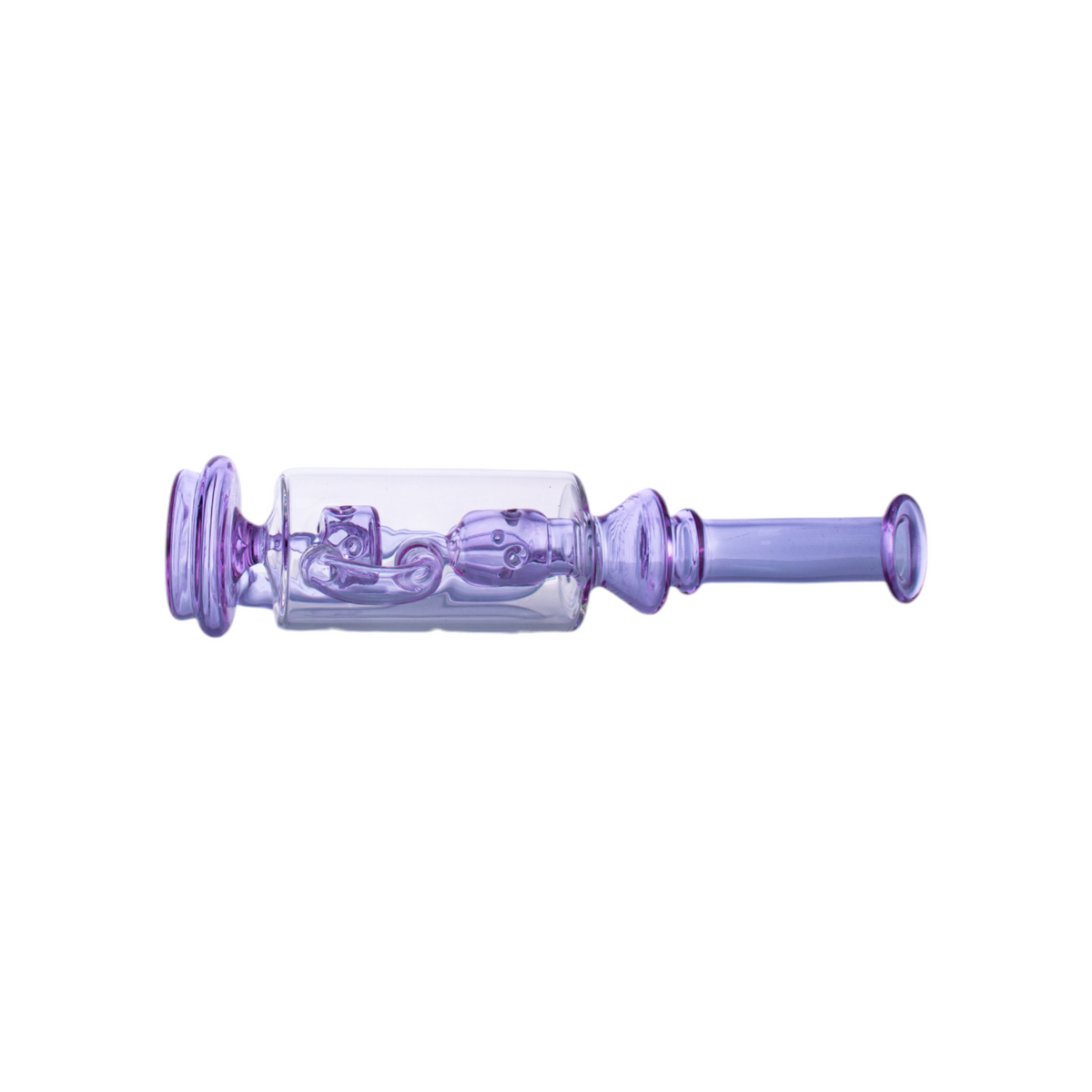 Multi-Color Handblown Glass Water Pipe with Silicone Handles,PF5121（Random Color）