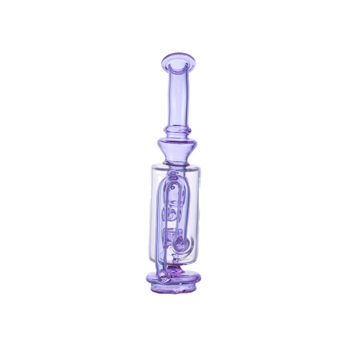 Multi-Color Handblown Glass Water Pipe with Silicone Handles,PF5121（Random Color）