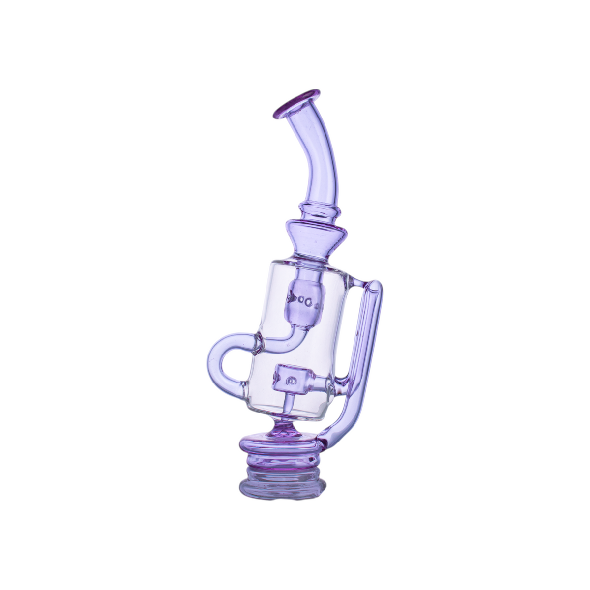 Multi-Color Handblown Glass Water Pipe with Silicone Handles,PF5121（Random Color）