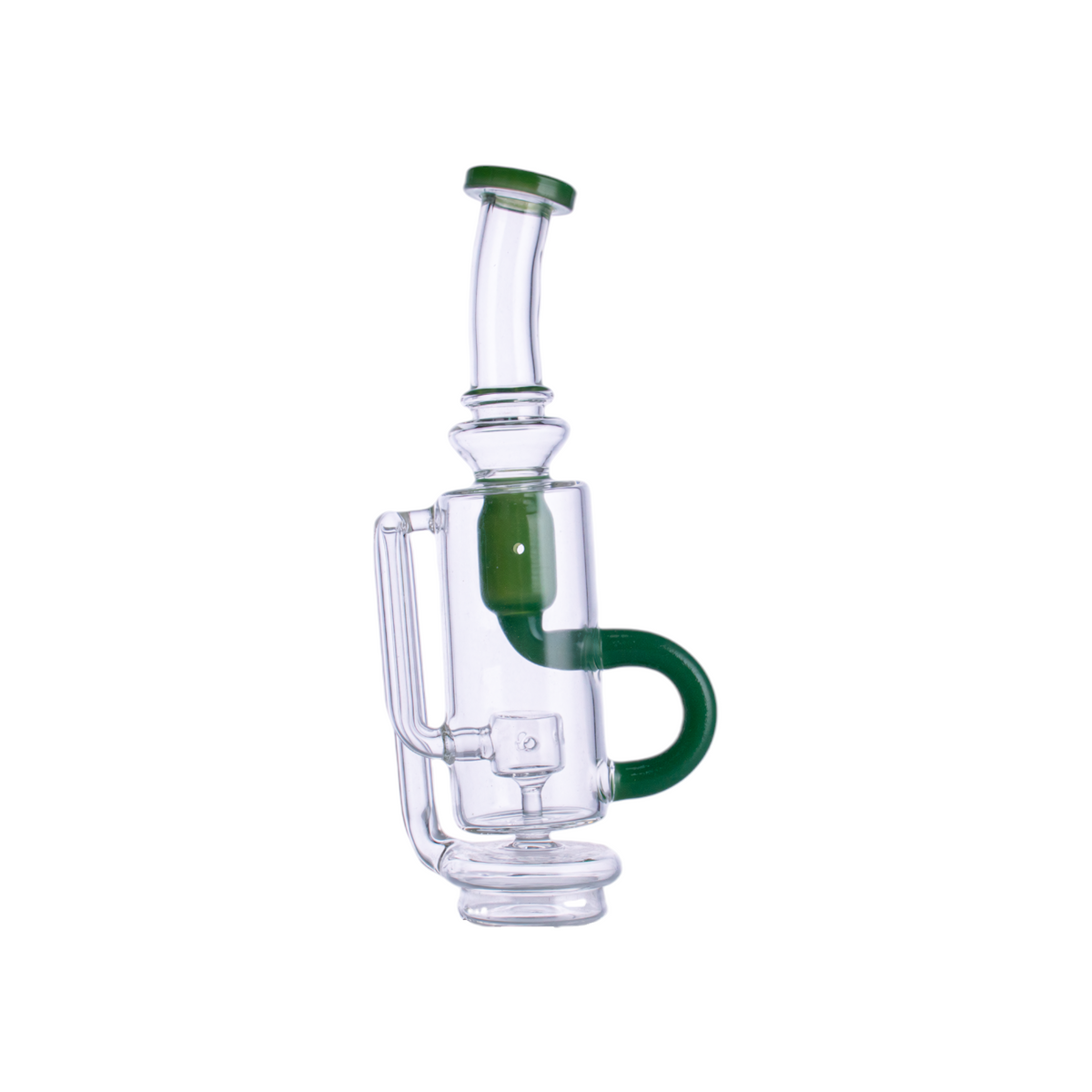 Multi-Color Handblown Glass Water Pipe with Silicone Handles,PF5121（Random Color）