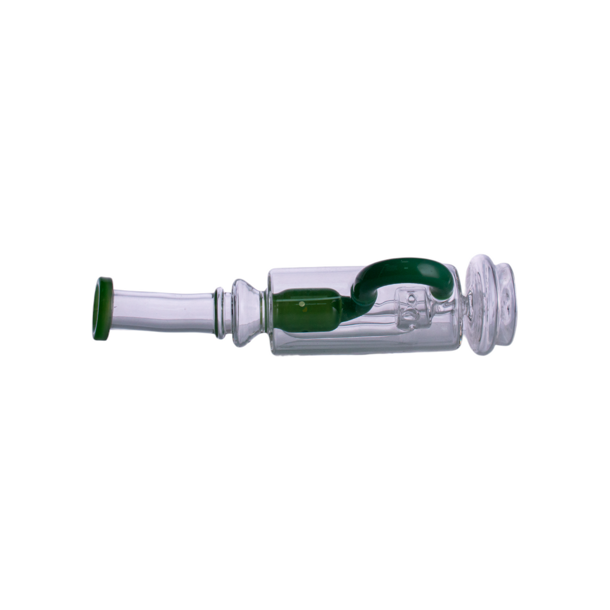 Multi-Color Handblown Glass Water Pipe with Silicone Handles,PF5121（Random Color）