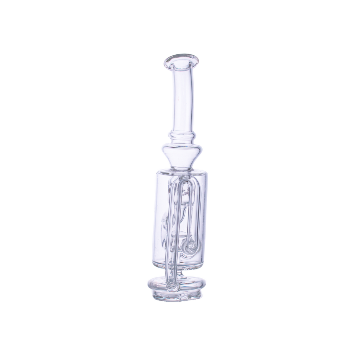 Multi-Color Handblown Glass Water Pipe with Silicone Handles,PF5121（Random Color）