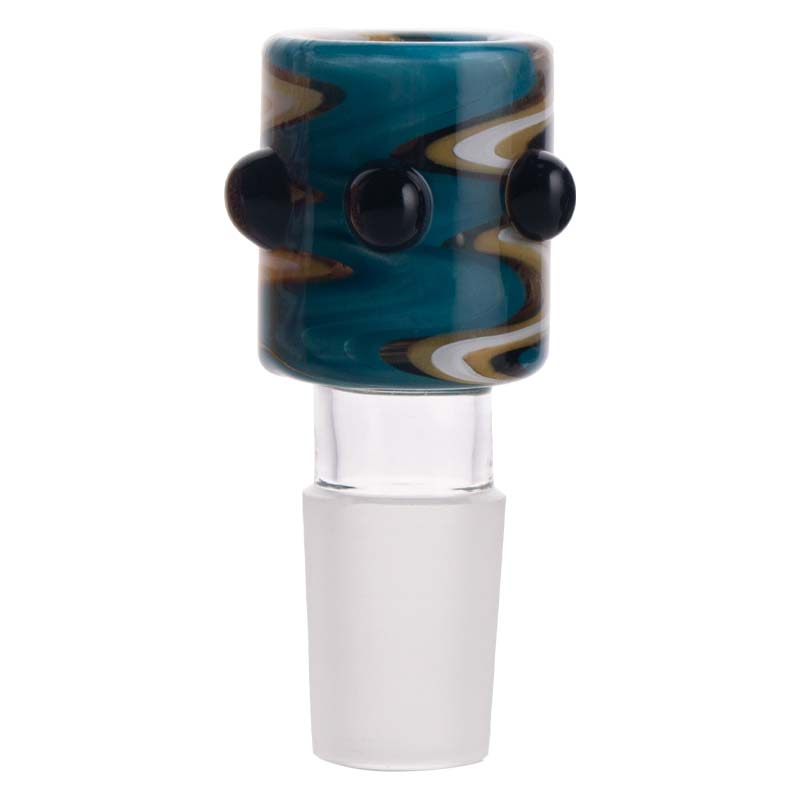 Colorful Glass Bowl Piece with Frosted Joint PT214