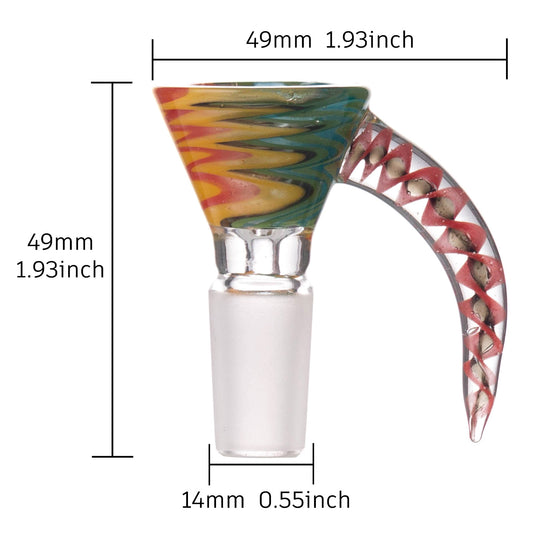 Colorful Floral Glass Bowl Piece PT1261