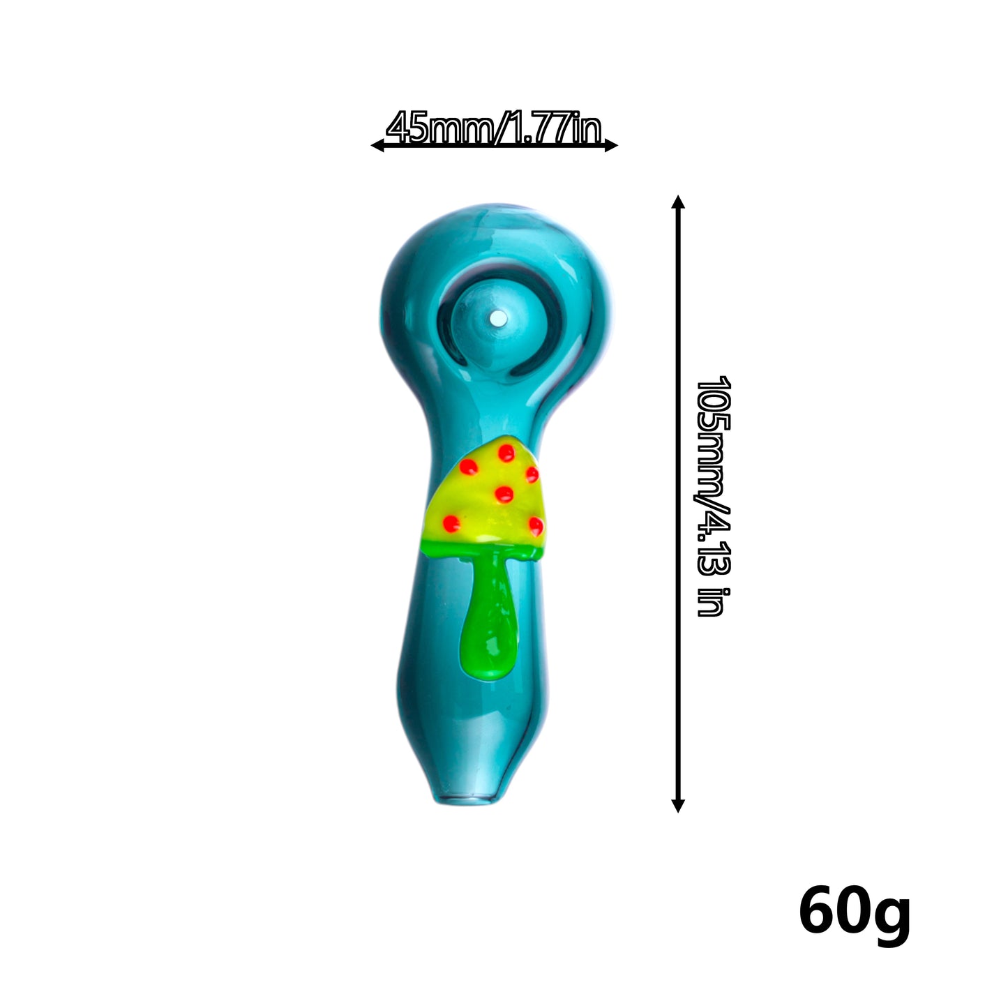 Hand-Painted Mushroom Glass Art, YD5586（Random Color）