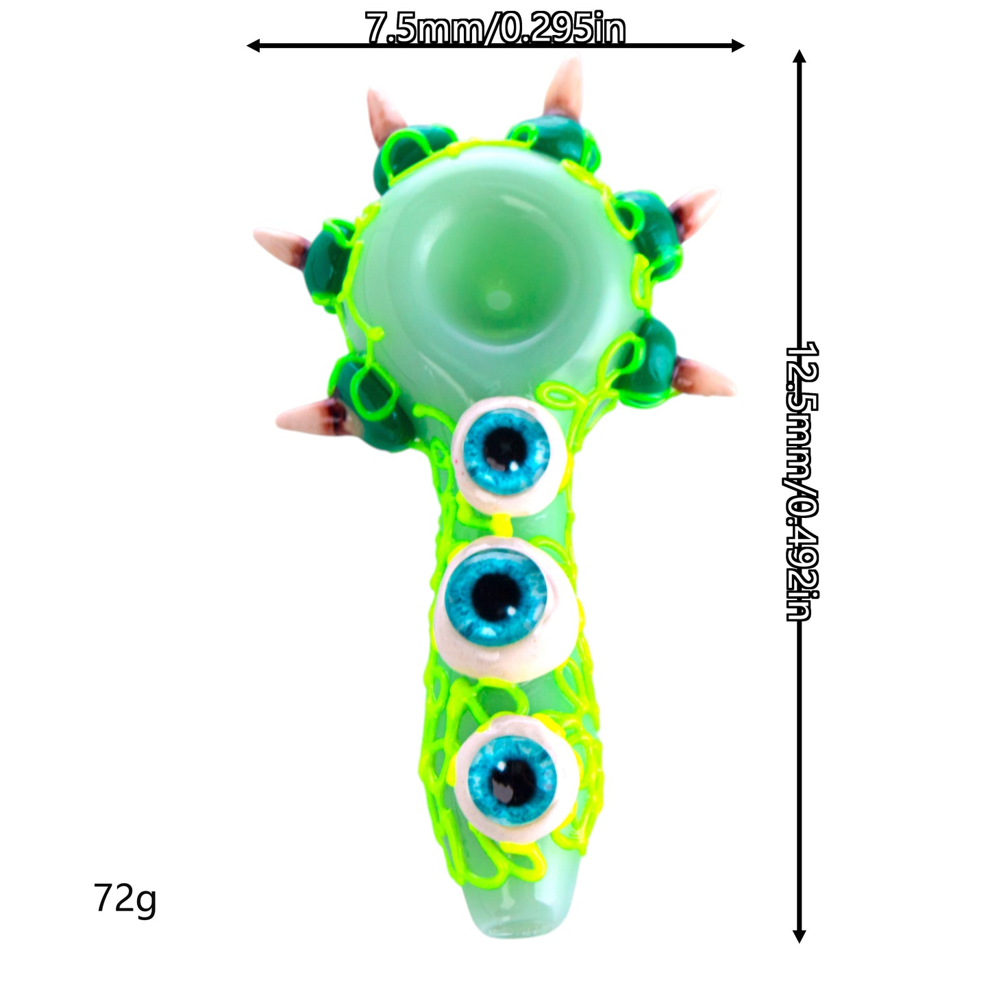 Decorative Glass Bowl with Three Eyes, YD5449