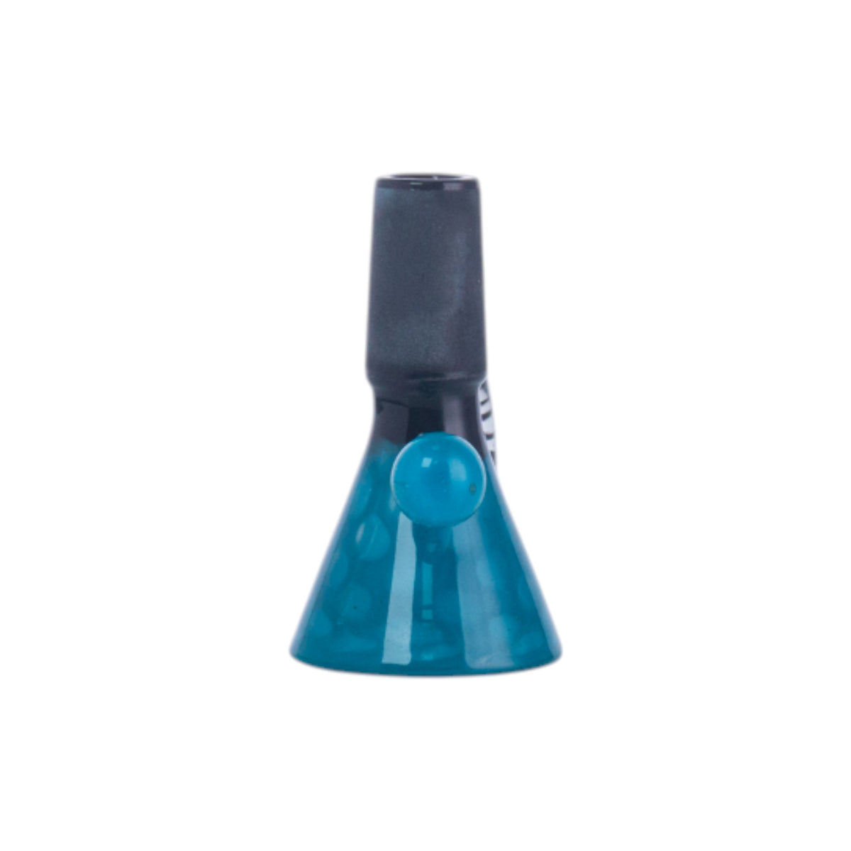 Unicorn Horn Glass Hookah Bowl, Black Joint, PT5523