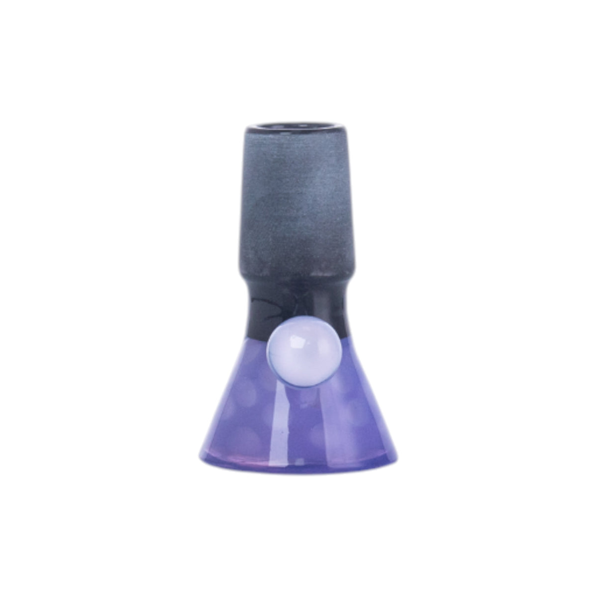 Unicorn Horn Glass Hookah Bowl, Black Joint, PT5523