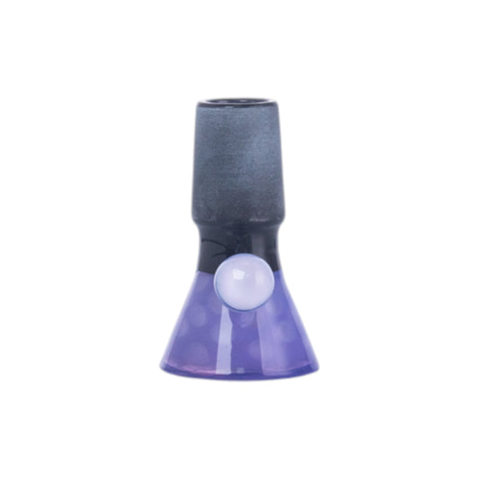 Unicorn Horn Glass Hookah Bowl, Black Joint, PT5523