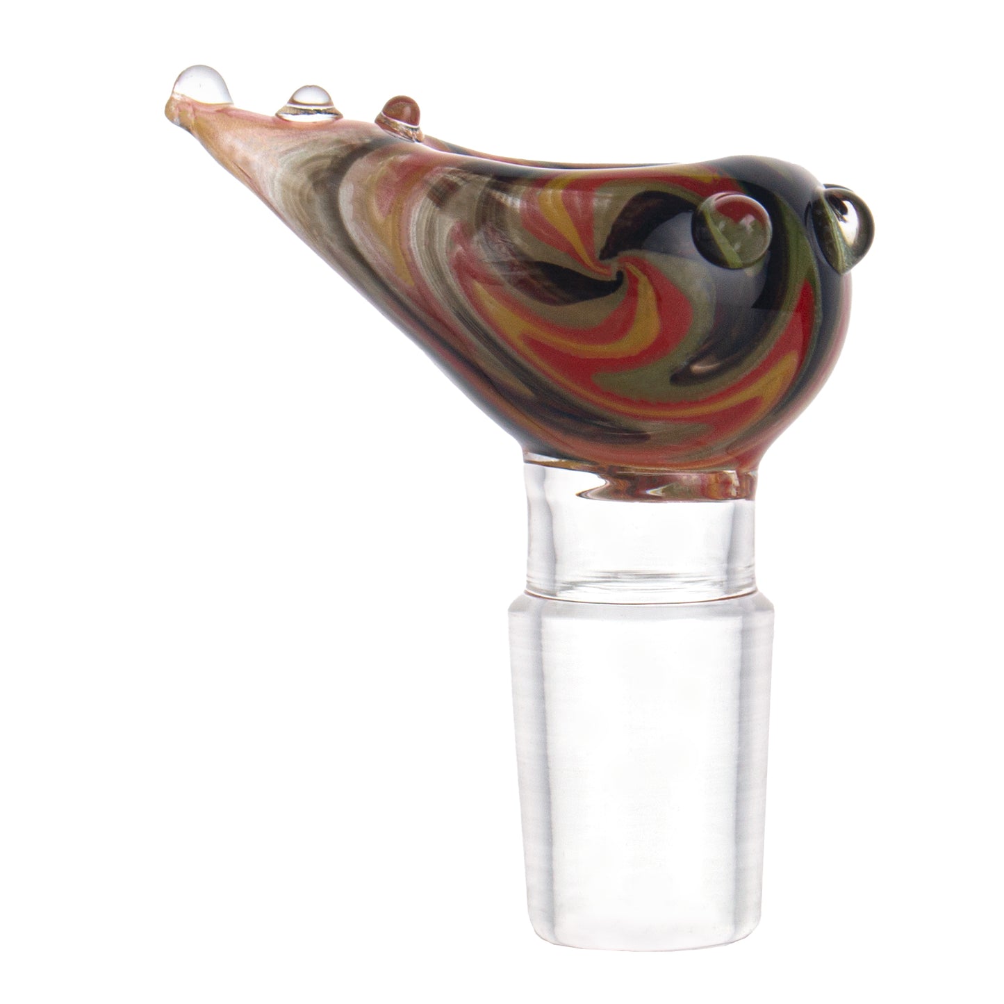 Long Neck Colorful Glass Bowl Piece PT304