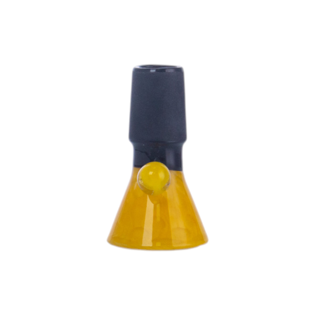 Unicorn Horn Glass Hookah Bowl, Black Joint, PT5523
