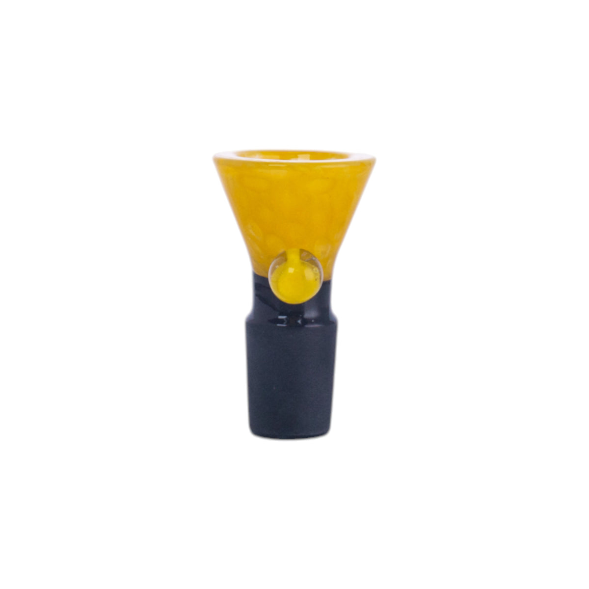 Unicorn Horn Glass Hookah Bowl, Black Joint, PT5523