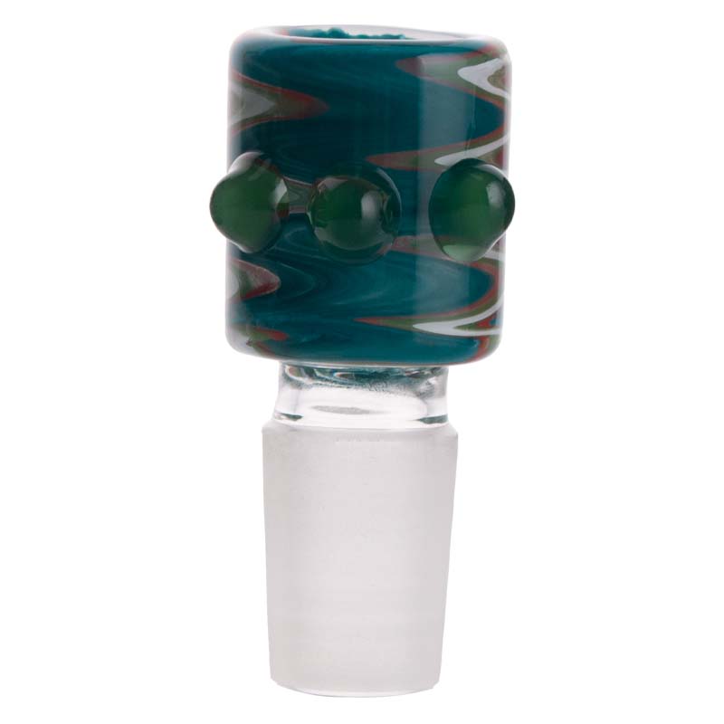 Colorful Glass Bowl Piece with Frosted Joint PT214