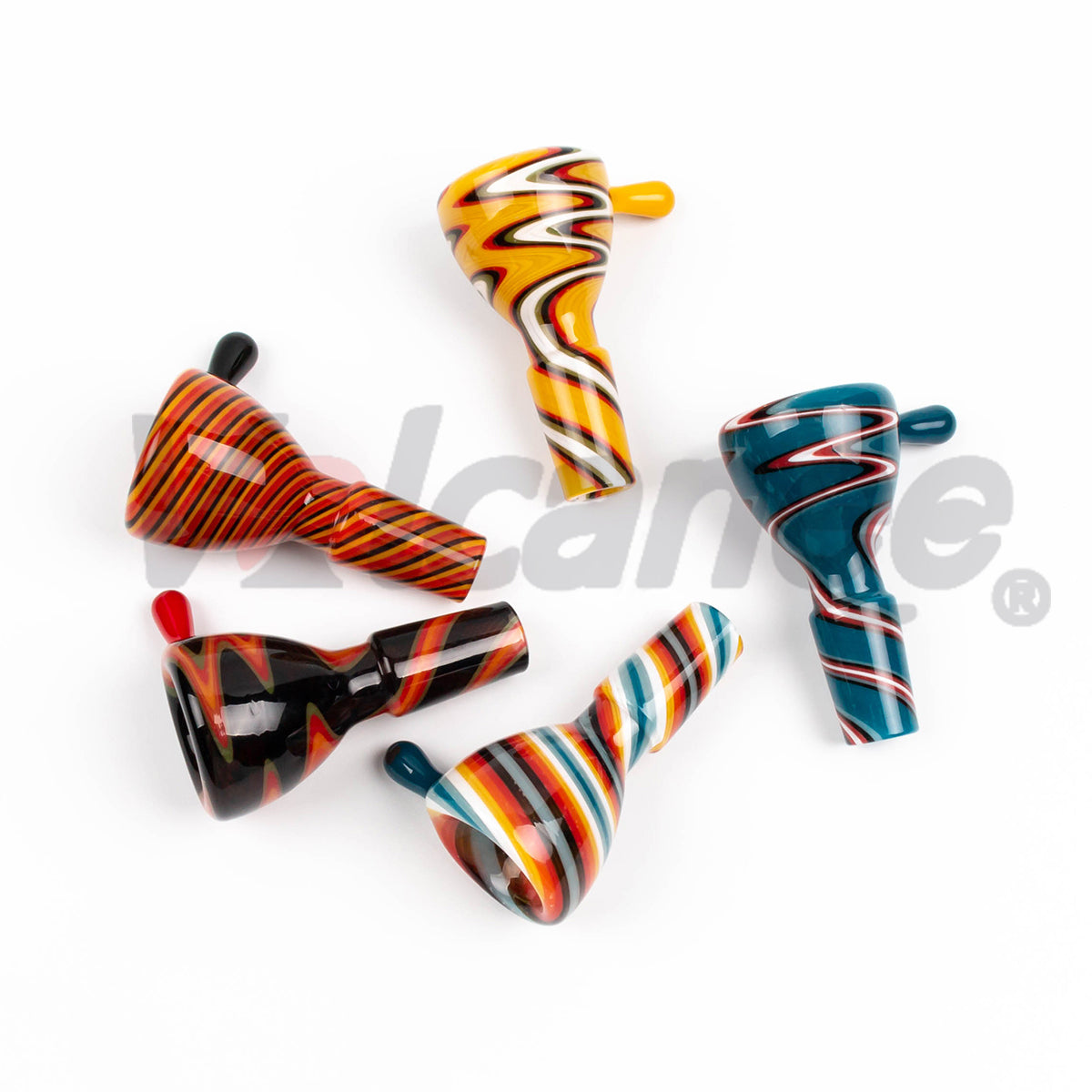 Colorful Swirl Glass Bowl Piece PT236