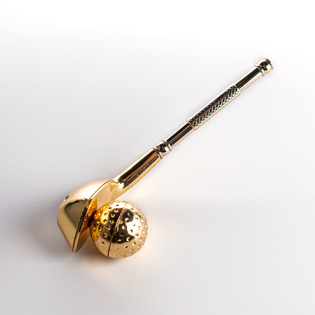 Golf Metal Tobacco Pipe - 136mm Hand Pipe YD4412