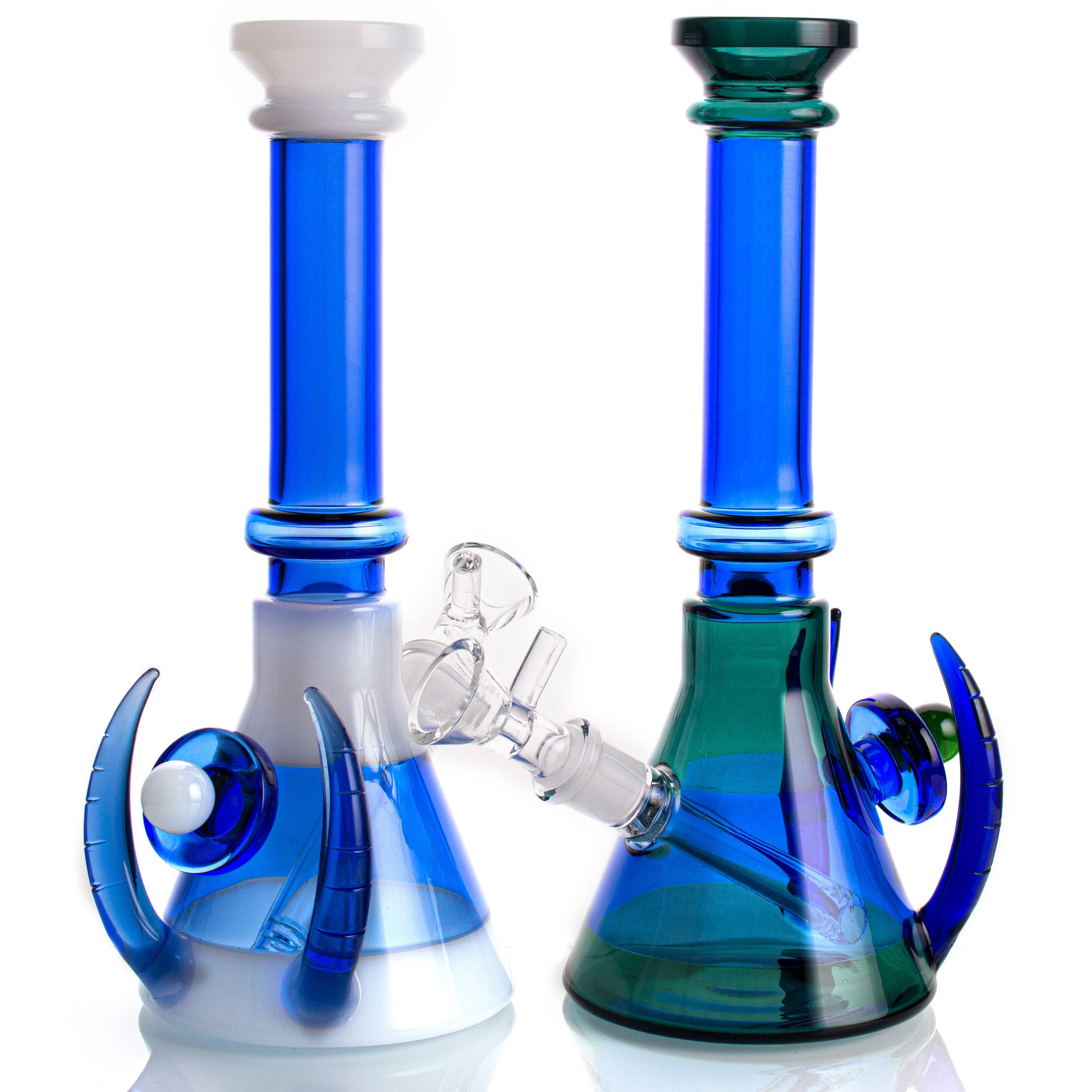 1pc Hookah Mini Bong 5.9 Inch 5mm Thickness With Brass Glass Bong