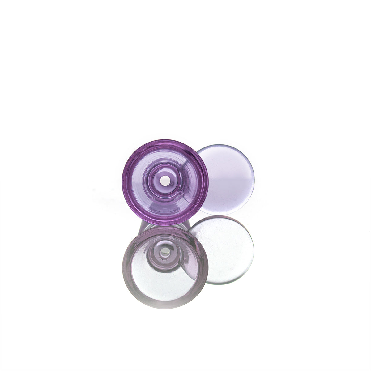 Multicolor Round Handle Glass Bowl Piece PT2702