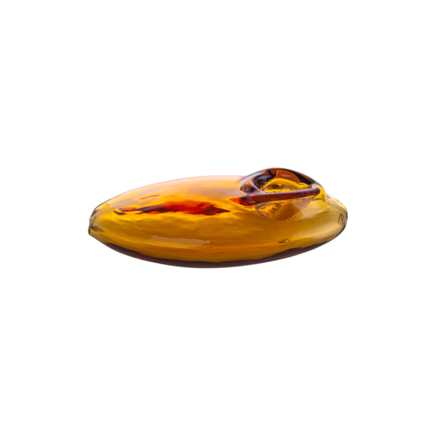Hand-Blown Glass Bowl Collectible, YD3342（Random Color）