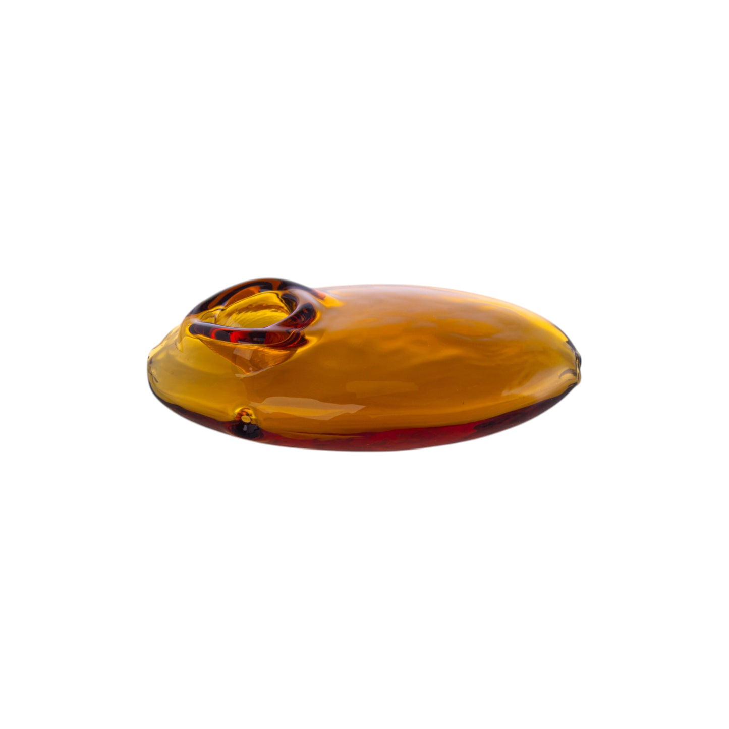 Hand-Blown Glass Bowl Collectible, YD3342（Random Color）