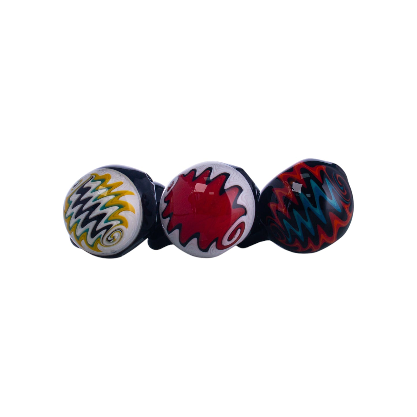 Hand-Blown Glass Bowl Collectible, YD4766（Random Color）