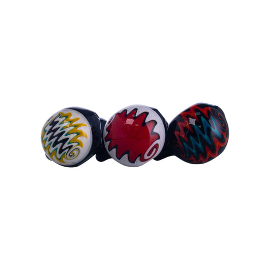 Hand-Blown Glass Bowl Collectible, YD4766（Random Color）