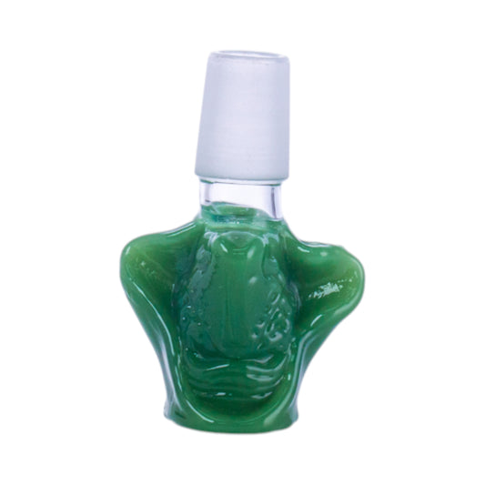 Textured Green Glass Shisha Bowl, PT5255