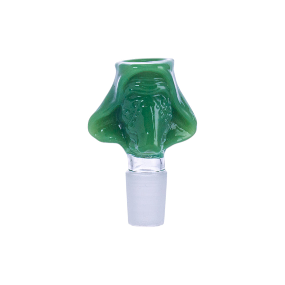 Textured Green Glass Shisha Bowl, PT5255