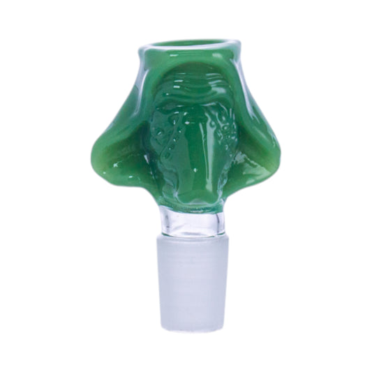 Textured Green Glass Shisha Bowl, PT5255