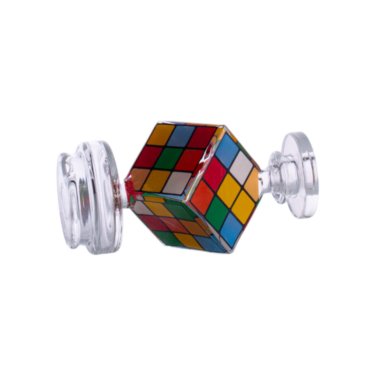 Cube-Shaped Glass Attachment, 100mm Height, 42.1mm Base, Clear, PF10292