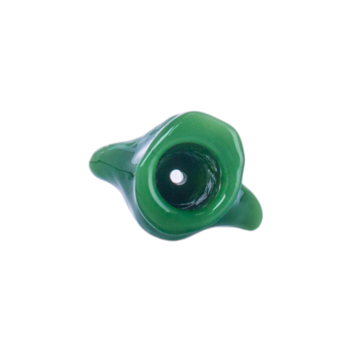 Textured Green Glass Shisha Bowl, PT5255