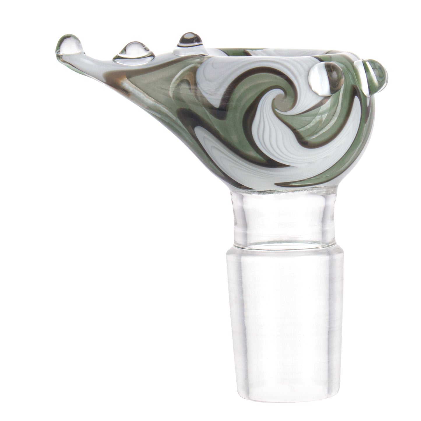 Long Neck Colorful Glass Bowl Piece PT304