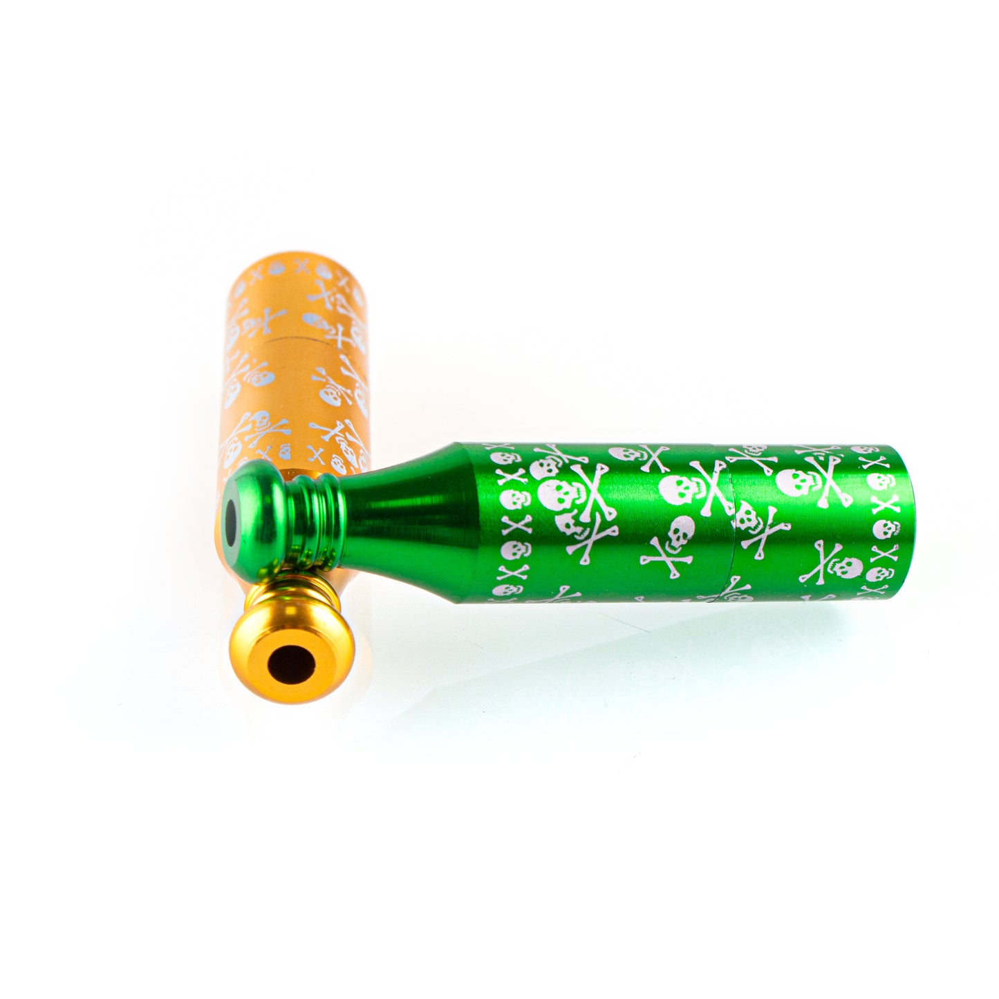 Skull Metal Tobacco Pipe - Hand Pipe YD4438