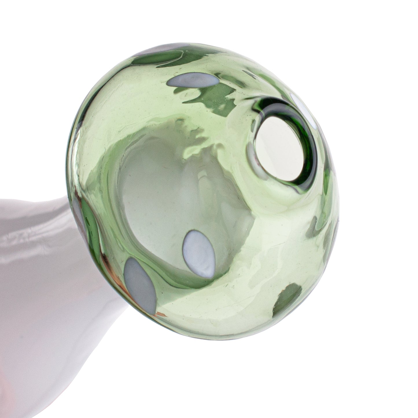 Glass Mushroom Tobacco Pipe - 80mm Hand Pipe YD4843 （Random Color）