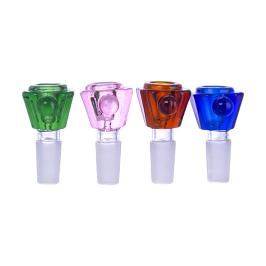 Lake Green Glass Shisha Bowl, Frosted Joint, PT5156