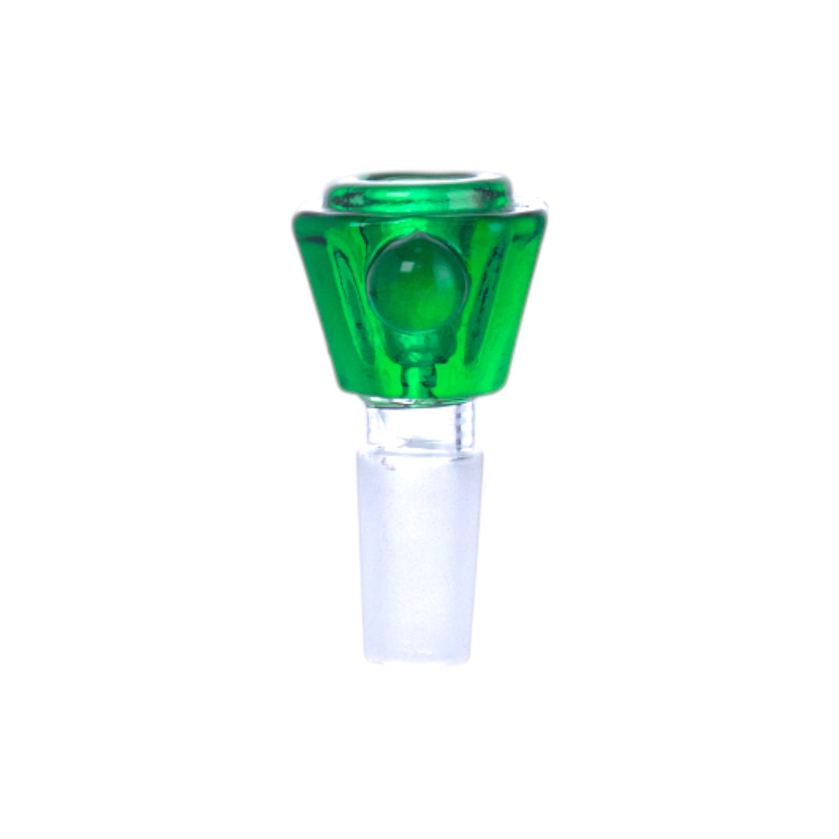 Lake Green Glass Shisha Bowl, Frosted Joint, PT5156