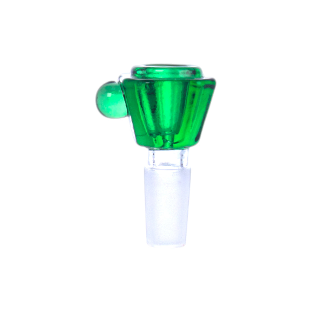 Lake Green Glass Shisha Bowl, Frosted Joint, PT5156