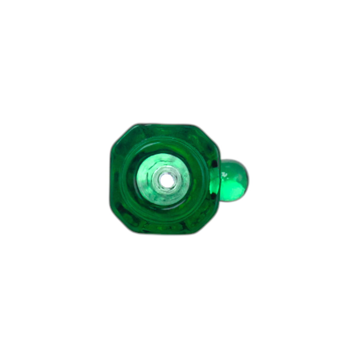 Lake Green Glass Shisha Bowl, Frosted Joint, PT5156