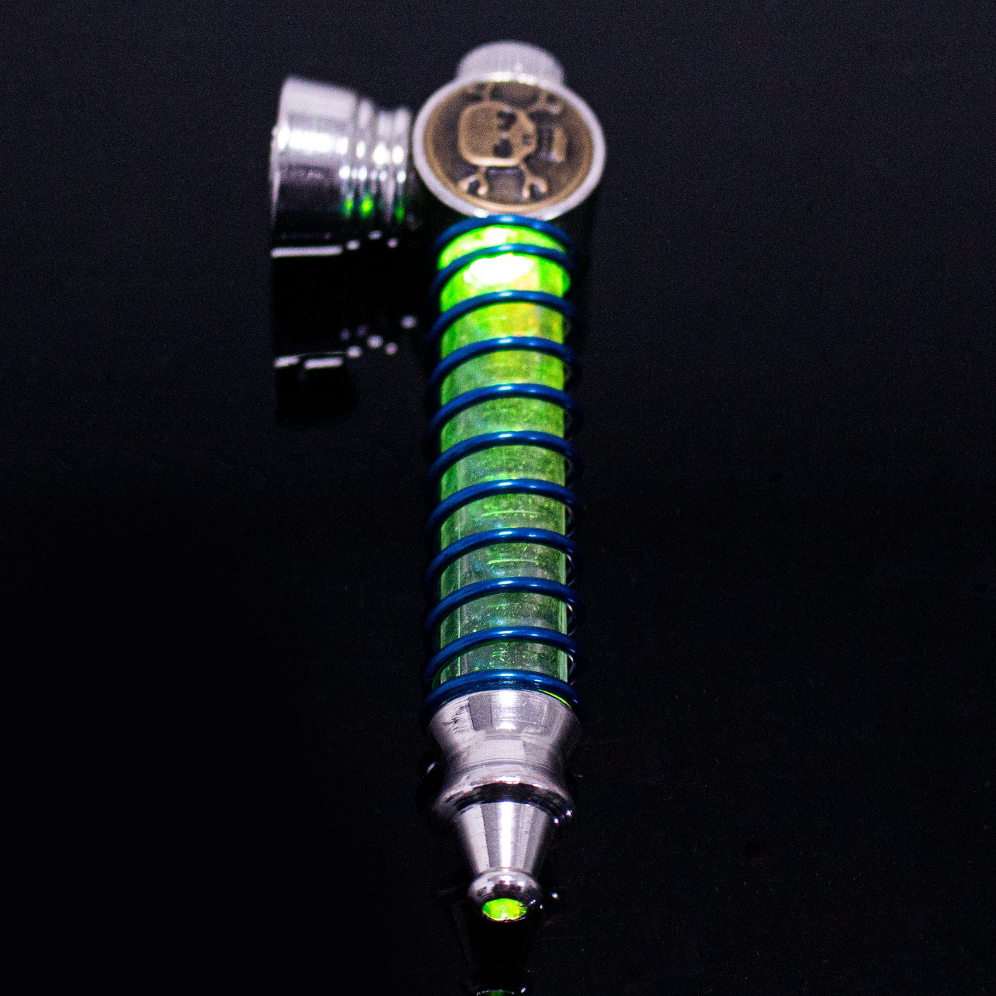 LED Metal Tobacco Pipe - 100mm Hand Pipe YD4508