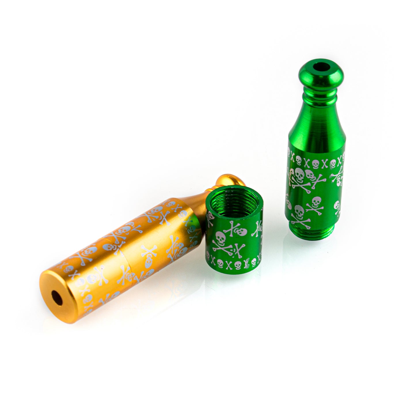 Skull Metal Tobacco Pipe - Hand Pipe YD4438