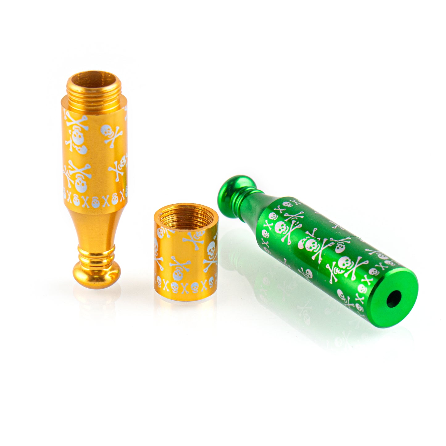 Skull Metal Tobacco Pipe - Hand Pipe YD4438