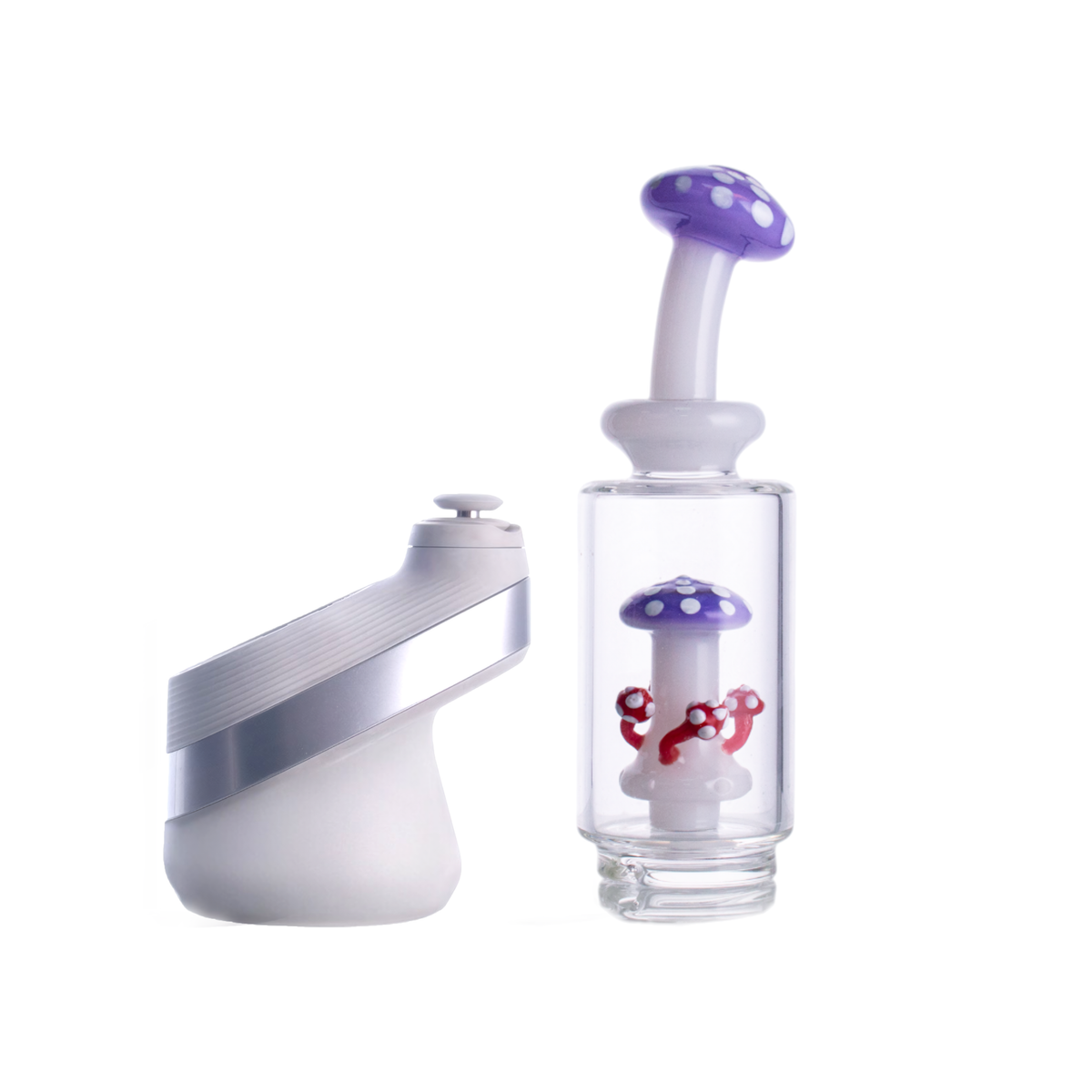 Mushroom Glass Attachment, 165mm Length, 42mm Base, Milky Colors, PF9122（Random Color）
