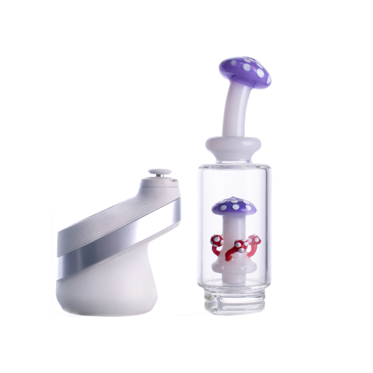 Mushroom Glass Attachment, 165mm Length, 42mm Base, Milky Colors, PF9122（Random Color）