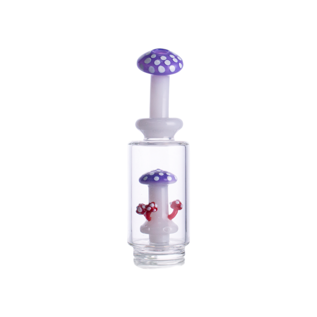 Mushroom Glass Attachment, 165mm Length, 42mm Base, Milky Colors, PF9122（Random Color）