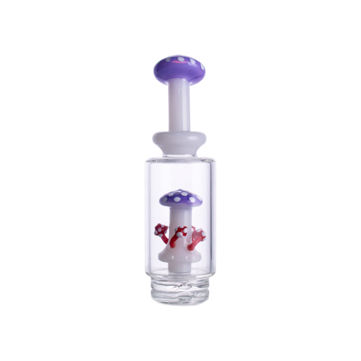 Mushroom Glass Attachment, 165mm Length, 42mm Base, Milky Colors, PF9122（Random Color）