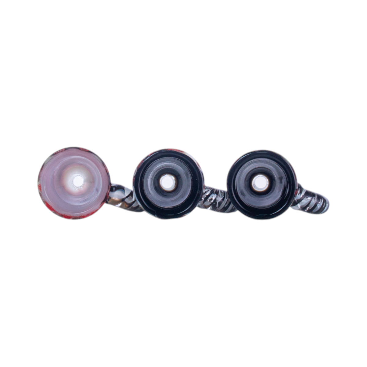 Horned Trumpet Glass Hookah Bowl, Frosted Joint, 14mm/18mm, PT1253（Random Color）