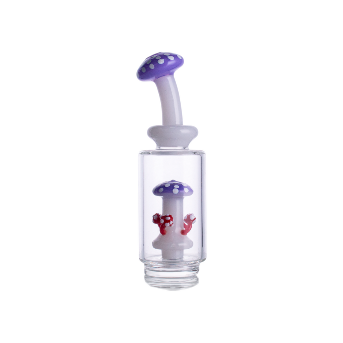 Mushroom Glass Attachment, 165mm Length, 42mm Base, Milky Colors, PF9122（Random Color）